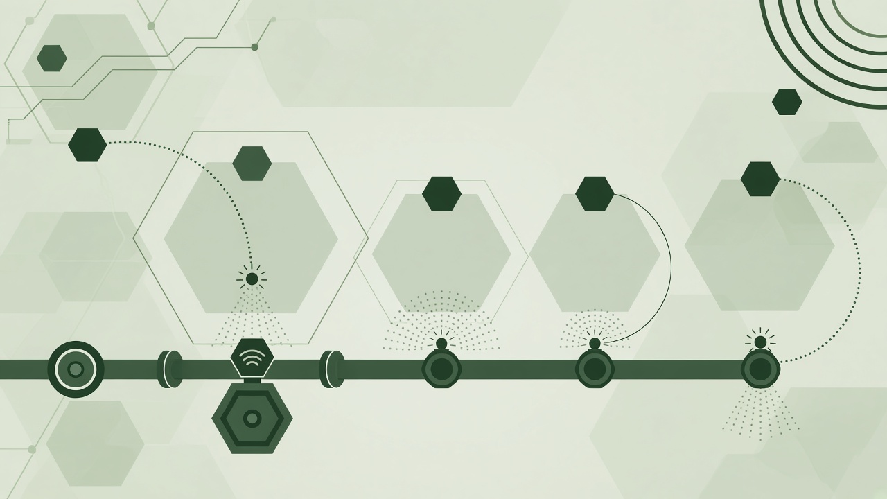 Geometric abstract irrigation manifold zones